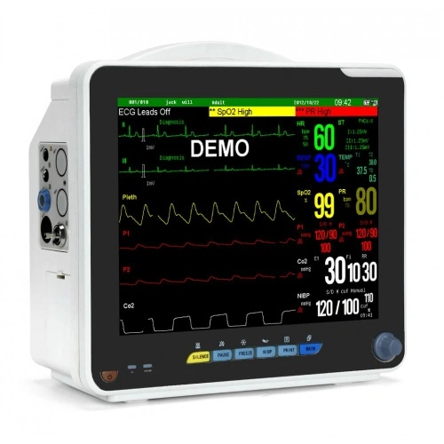 Monitor de paciente de sinais vitais multiparâmetros de 12 polegadas