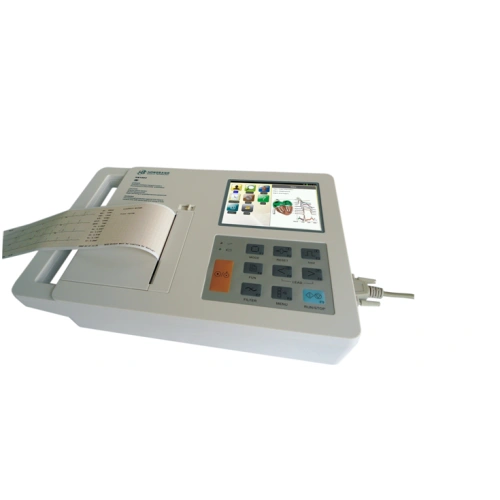 Eletrocardiógrafo de 3 canais com tela colorida sensível ao toque de 5,7 polegadas