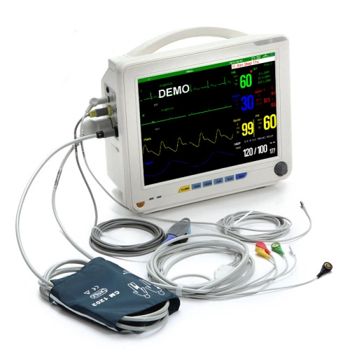 Monitor de paciente de sinais vitais multiparâmetros de 12 polegadas