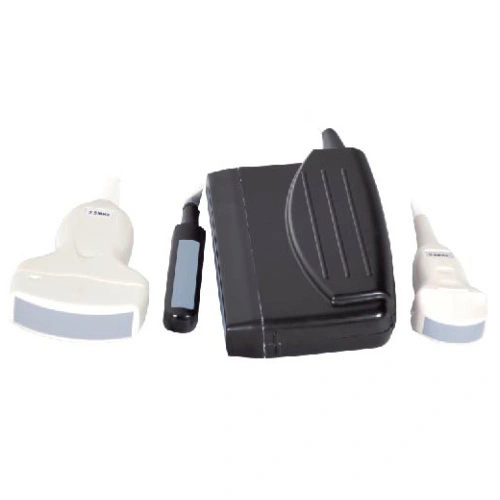Scanner portátil de máquina de ultrassom preto e branco para veterinário