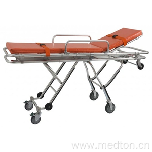 Cama de maca dobrável de emergência para ambulância de primeiros socorros